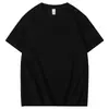 Camiseta hombre marea nacional algodón pesado 220g algodón de Xinjiang Marca de moda logo imprimible holgada ins color liso manga corta al por mayor