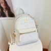 Mochila para Mujer 2025 Nueva Moda Trendy Versátil Mochila Pequeña Casual Viaje Acolchada Mochila Escolar Alto Valor