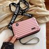 Mini bolso de mano estilo K de 7 pulgadas con carcasa rígida de PC, estilo cross-border, para artículos de tocador, cosméticos, cambio de almacenamiento, bolso cruzado impermeable
