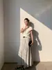 Falda Larga plisada Jianhe Spring New Minimalista con Efecto de Caída, Cintura Alta, Línea A Adelgazante 59092
