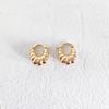 Pendientes de croissant para mujer, estilo europeo y americano, estilo retro, diseño de nicho, personalidad, sencillos, vintage, elegantes.