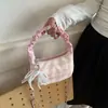 Nova Bolsa Plissada Versátil para Mulheres 2026, Bolsa de Ombro Nuvem de Nicho, Bolsa de Corrente Texturizada para o Dia a Dia, Bolsa Transversal
