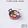 Mini Colgante de Olla Caliente Artificial Modelo Miniatura de Pato Mandarín para Olla Caliente Juguete Colgante Creativo Pequeño Regalo Promocional para Restaurante de Olla Caliente