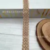 Mercancía en Stock de Fábrica: Adorno de Encaje Dorado Hueso de Dragón Tejido Estilo Chanel, Ropa DIY Hecha a Mano, Cortina, Sombrero, Accesorios para Ropa