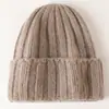 Mercadorias genuínas Hengyuanxiang 100% Lã Chapéu Outono e Inverno Feminino Quente Chapéu de Lã Joker Chapéu de Tricô Proteção para Orelhas Frias Chapéu Frio
