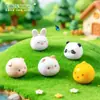 Miniaturas lindas de panda, conejo y otros animales pequeños para micro-paisajismo, accesorios de decoración de jardín DIY, adornos de escritorio