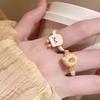 Anillo de Gato Pan de Dibujos Animados con Garra y Perla para Mujer Diseño Único de Nicho Anillo Abierto para Dedo Índice Anillo Dulce Versátil