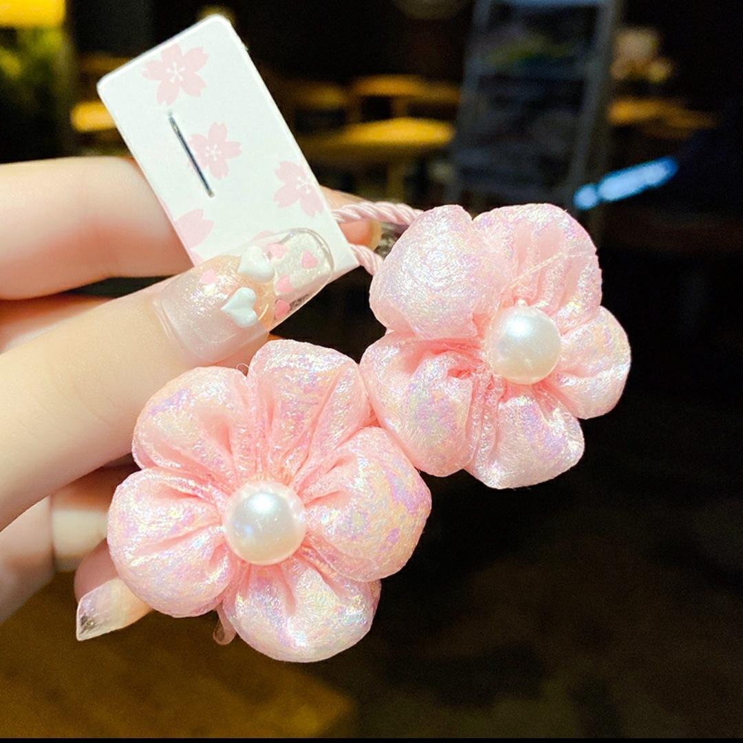 清新花朵皮筋
