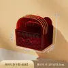 Plato para Escupir Huesos de Plástico PET Cuadrado Transparente Plato para Frutas Hogar Restaurante Plato para Frutas Plato para Snacks Mesa de Comedor Plato para Basura Plato