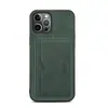 Denior es Adecuado para iPhone15Promax Imitación Cuero Retro 14 Funda para Teléfono Móvil 15Plus Portatarjetas Funda de Cuero 13Mini