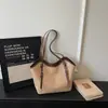 Bolso de Paja de Moda de Verano para Vacaciones para Mujer 2026 Nuevo Estilo Coreano Elegante Simple Tejido Bolso de Hombro Tote para el Día a Día
