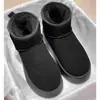 Botas de nieve para mujer con suela gruesa y antideslizante, nuevo estilo invierno 2026, diseño sin cordones, forradas de felpa y engrosadas para abrigar, botas de algodón para la nieve