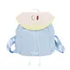 Mochila Infantil Desenho Animado Fruta Cordão Estudante Bolsa de Ombro Dupla Formato Melancia Goiaba Jardim de Infância Meninos e Meninas Bebê Mochila Escolar