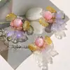 Super Fada Fantasia Fofo Vidro Peixe Dourado Carpa DIY Presilha de Cabelo Par de Presilhas Estilo Antigo Dinastia Han Adorno de Cabeça Presilha Lateral Broche Acessórios