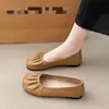 Sapatos baixos femininos, novo modelo outono 2026, sapatos casuais para gestantes, mocassins de estilo delicado, sapatos slip-on versáteis