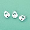 Nuevo Colgante de Plata Esterlina S925 Sólido Mini Brillante Plata Maciza DIY Pulsera Anillo Material Accesorios de Plata