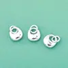 Nuevo Colgante de Plata Esterlina S925 Sólido Mini Brillante Plata Maciza DIY Pulsera Anillo Material Accesorios de Plata