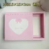 Caja de Empaque para Gomas de Pelo Hechas a Mano, Caja de Regalo Transparente de PVC para Pasadores de Pelo Personalizados, Tarjeta de Papel Impresa Plegable para Accesorios de Pasadores de Pelo