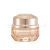 Conjunto de Frascos de Vidro Cosmético Gema Flor 30g Frasco de Creme Tampa Eletrogalvanizada Amarela Diamante 40ml Pressão High-End