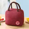 Bolsa de Almoço Catiônica Folha de Alumínio Espessada Bolsa de Piquenique para Estudante Bolsa de Mensageiro com Bolsa Térmica para Arroz Bolsa de Marmita