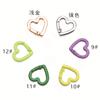 La Primera Opción de la Fábrica de Origen: Cierres de Resorte Versátiles de Colores en Forma de Corazón para Accesorios DIY, Juguetes, Colgantes de Bolsos y Llaveros