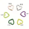 Color Caramelo Corazón de Amor Resorte Espiral Aleación de Zinc Accesorios para Llavero Alta Elasticidad Resistente al Desgaste Llavero Colgante Pequeño Personalizado