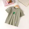 Camiseta de Manga Corta para Niños Niños 2025 Nuevo Verano Algodón Puro Manga Media Niños Grandes Camiseta Básica Camiseta Blanca para Niñas