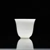 Taza de Té Fina de Hielo de Jade de Gama Alta para Uso Doméstico, Juego de Té Kung Fu, Taza para Beber Té, Recipiente para Té, Taza Pequeña de Degustación de Lujo Ligero, Taza para Invitados Pequeña