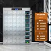 Gabinete de Cubiertos de Acero Inoxidable, Gabinete de Desinfección para Comedor Escolar, Gabinete de Platos con Múltiples Compartimentos, Gabinete de Desinfección y Secado a Alta Temperatura, Almacenamiento