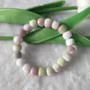 Novo pulseira de contas de porcelana tingidas com água de 10mm pulseiras de contas de pier para mulheres pulseiras de jade quebradas ao redor do dedo dos estudantes contas de rosário de texto suave joia de mão