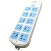 Inalámbrico 10 bits 2 m 3 m 5 M 8 m 2500W cobre 158 con interruptor puerta de seguridad enchufe de 50 orificios