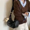 Bolso bandolera de gran capacidad de alta gama para otoño e invierno para mujer, nuevo 2026, bandolera de hombro tipo albóndiga de lujo ligero retro