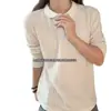 Camiseta de manga larga texturizada estilo "old money" para hombre, sudadera americana de alta gama para otoño, polo de punto de corte limpio.