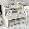Prateleira de Armazenamento para Mesa de Escritório Atacado, Organizador de Mesa, Suporte Elevado, Estante de Livros, Essencial para Estação de Trabalho de Escritório, Organizador de Mesa