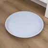 Bandeja para vaso de flor com borda clara plástico branco vermelho prato de flor base bandeja de água tapete para vaso base redonda espessa suporte de flor
