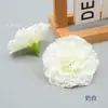 Clavel de 8 cm Flor Artificial de Seda Regalo para el Día del Maestro el Día de la Madre Arreglo Floral Caja de Flores Tarjeta de Felicitación Decoración Casera DIY