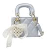 Yuezi Venta al por Mayor Bolso de Cuero Patentado Rojo de Alta Gama para Mujeres 2025 Nuevo Estilo de Moda Bolso Cruzado Acolchado Bolso Princesa Diana