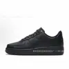 Tênis Original Af1 Air Force One Cor Trigo Guerreiro Preto Branco Puro Unissex Sapatos Esportivos Clássicos Sapatos Brancos Venda por Atacado