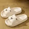 Lindas Pantuflas de Oso para Mujer Modelo Nuevo 2025 Uso en Interiores Hogar Antideslizantes Baño Pantuflas de Baño para Hombre Verano