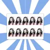 Cazador de demonios: Kimetsu No Yaiba Nezuko Zenitsu Foto de Identificación de 1 pulgada Soporte para Reuniones Foto Estrella Periféricos