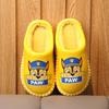 Pantuflas Impermeables para Niños Invierno Niños Cálidas Antideslizantes Pantuflas de Algodón Woof Team Medianas y Grandes Dibujos Animados para Niños Pantuflas de Pelo para Interior para Niños