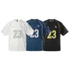 2026 Estilo Americano Alta Qualidade Moda Masculina Personalizada Estampada Regular Gola Redonda Pulôver Cor Sólida Camiseta Fornecimento Atacado 67