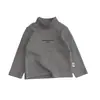 ¡Imprescindible! Camiseta interior básica de cuello alto para bebés, perfecta para primavera y otoño. Ropa para bebé, camiseta de manga larga con estampado de letras, ideal para usar en capas en otoño