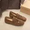 Mocasines cómodos para mujer de talla grande, de suela plana, con suela blanda, zapatos sin cordones, mocasines casuales versátiles