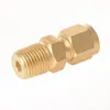 Marca Roke Transfronterizo Más Vendido Latón Fácil de Instalar Doble Virola Rosca Externa NPT Conector Recto