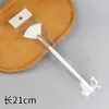 Herramientas de Maquillaje de Belleza Pincel en Forma de Abanico con Mango Largo de Madera de 21 cm, Adecuado para Aplicar Mascarillas de Aceite Esencial de Ácido Frutal y Esencia, No Pierde Cerdas