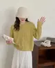 Suéter Vintage de Punto Trenzado para Mujer, Nuevo Estilo Francés Primavera 2026, Suave y Delicado, Cárdigan de Punto con Botón Dorado, Top de Manga Larga