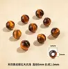Bojin Madeira Água Fogo Terra Cinco Elementos Contas Soltas Cristal Natural Contas Redondas Acessórios para Pulseira DIY Contas Individuais Atacado