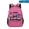 Mochila Escolar Animada de Dibujos Animados 3D Nueva Estampada Alrededor de Sanrio Kuromi Kuromi Alrededor de Estudiantes de Primaria
