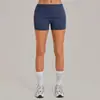 Pantalones Cortos de Yoga Secado Rápido Ajustados con Cintura Fruncida Levantacola Otoño Sha con Pliegues Invisibles para Mujer, Shorts Deportivos para Fitness Running 8402